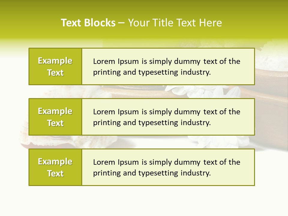 Towels Wood Aroma PowerPoint Template