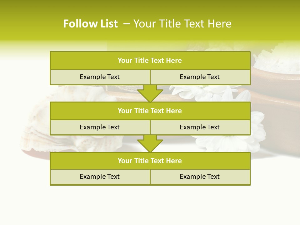 Towels Wood Aroma PowerPoint Template