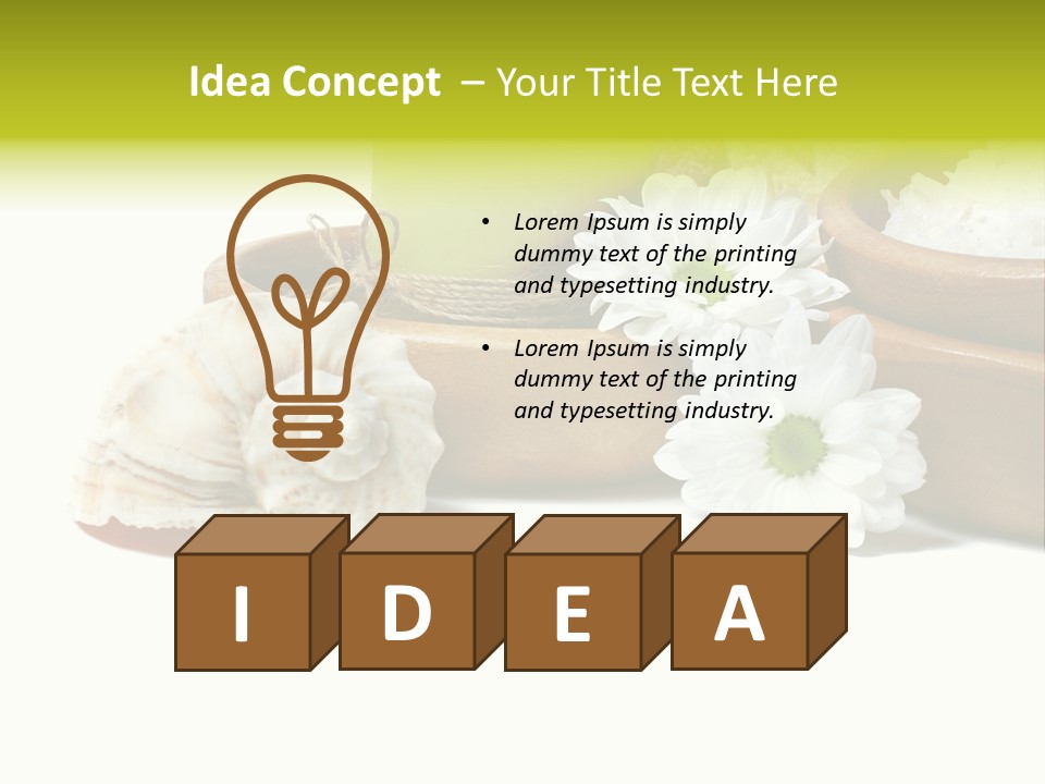 Towels Wood Aroma PowerPoint Template