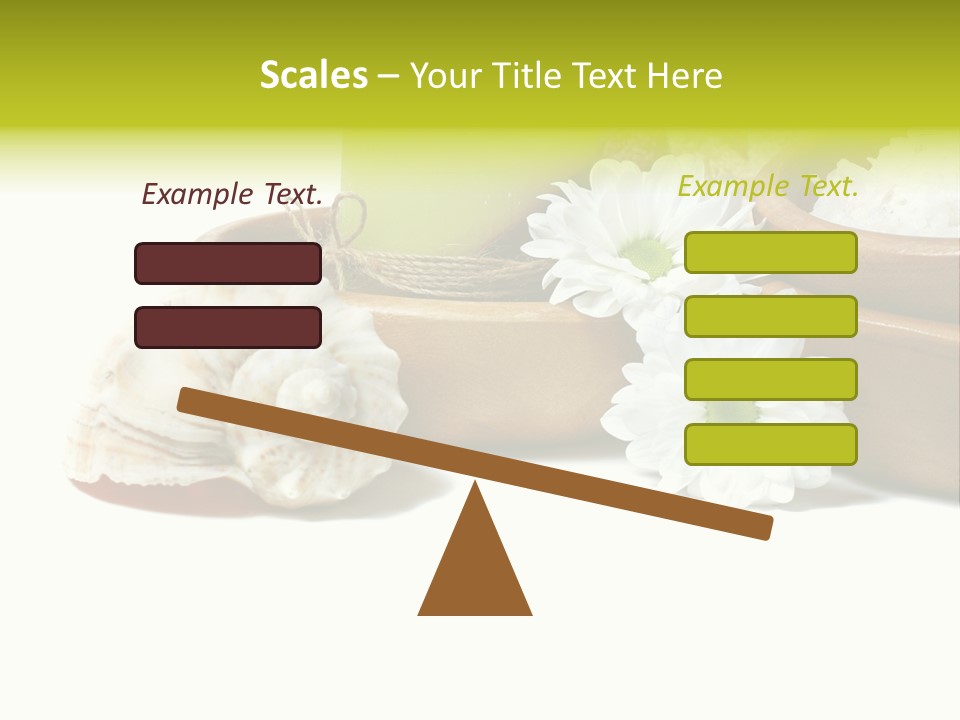 Towels Wood Aroma PowerPoint Template