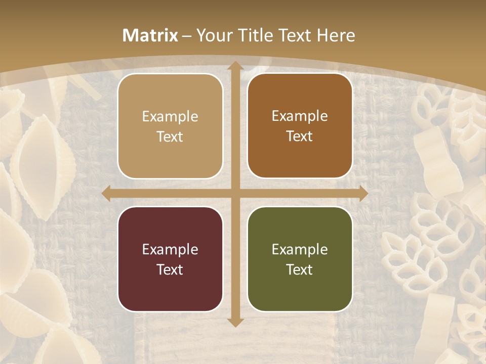 Foodstuff Burlap Uncooked PowerPoint Template