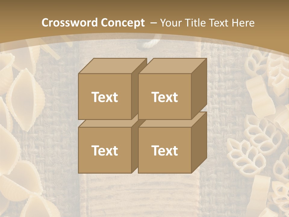 Foodstuff Burlap Uncooked PowerPoint Template