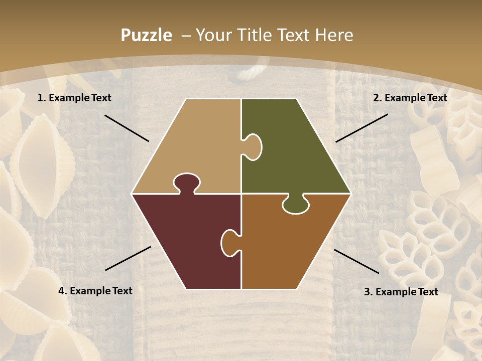 Foodstuff Burlap Uncooked PowerPoint Template