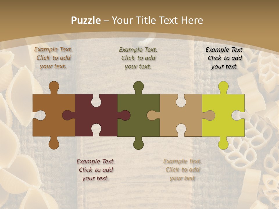 Foodstuff Burlap Uncooked PowerPoint Template