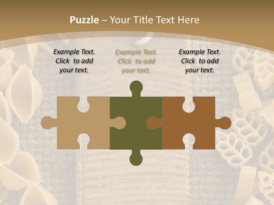 Foodstuff Burlap Uncooked PowerPoint Template