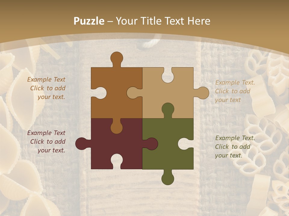 Foodstuff Burlap Uncooked PowerPoint Template