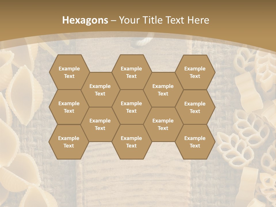 Foodstuff Burlap Uncooked PowerPoint Template