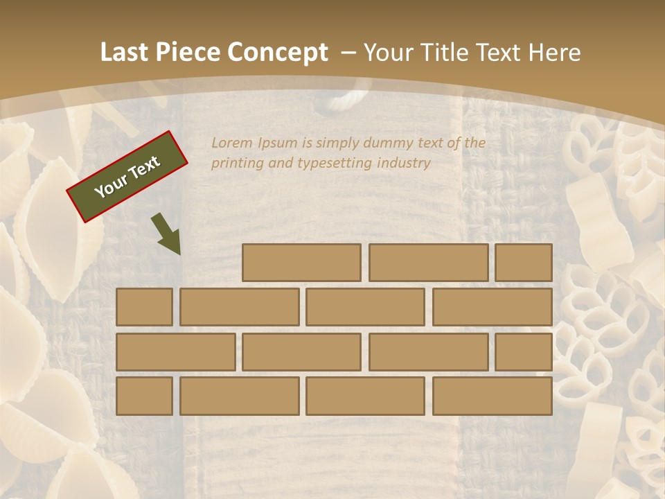 Foodstuff Burlap Uncooked PowerPoint Template