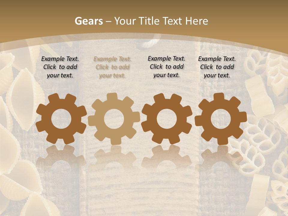 Foodstuff Burlap Uncooked PowerPoint Template