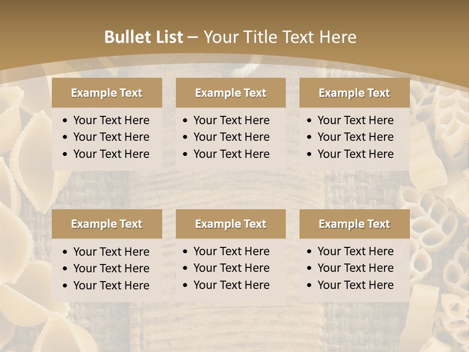 Foodstuff Burlap Uncooked PowerPoint Template