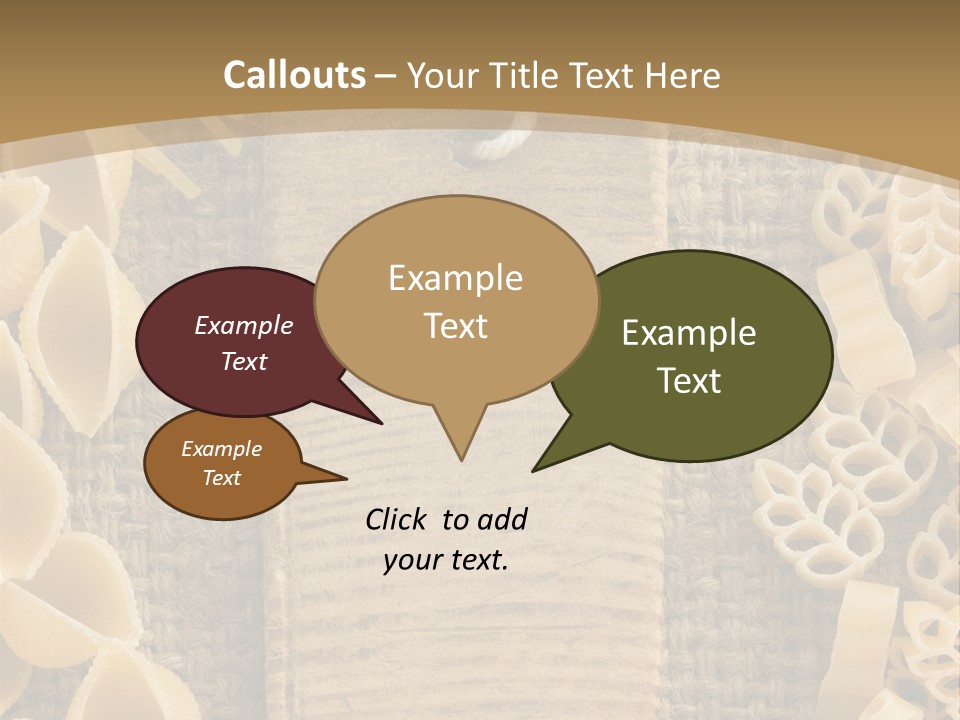 Foodstuff Burlap Uncooked PowerPoint Template