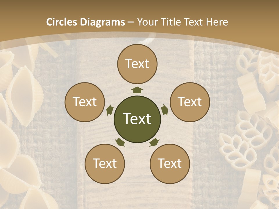 Foodstuff Burlap Uncooked PowerPoint Template