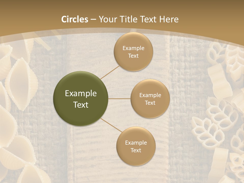 Foodstuff Burlap Uncooked PowerPoint Template