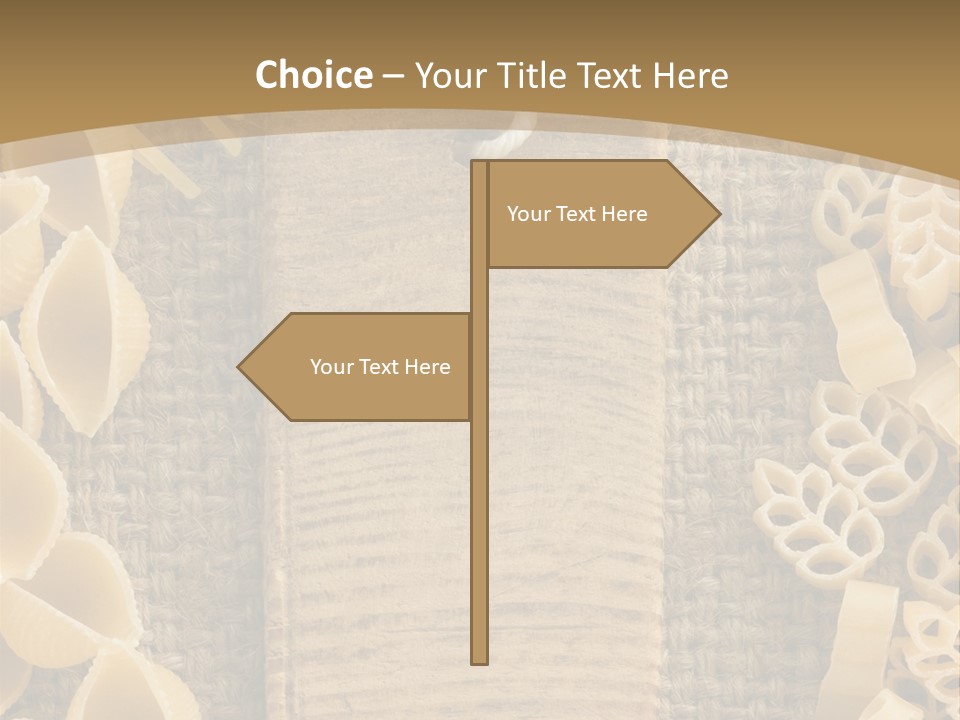 Foodstuff Burlap Uncooked PowerPoint Template