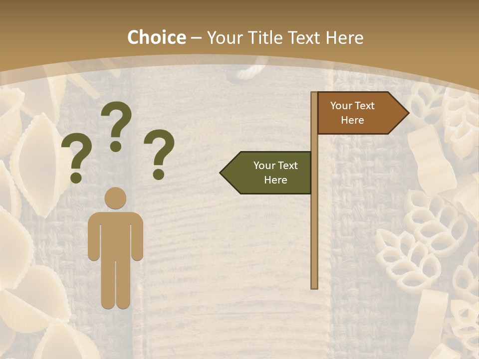 Foodstuff Burlap Uncooked PowerPoint Template