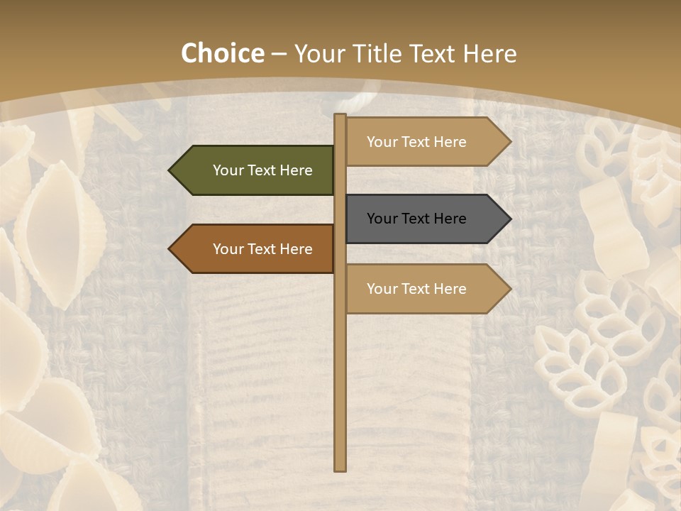 Foodstuff Burlap Uncooked PowerPoint Template