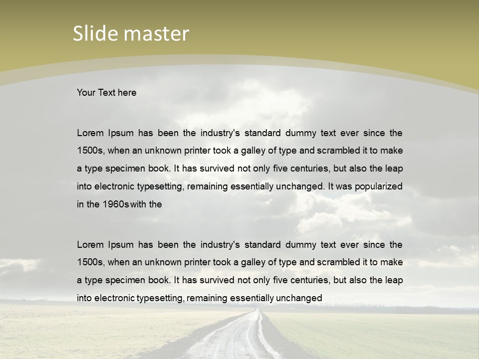 Scene Voyage Air PowerPoint Template