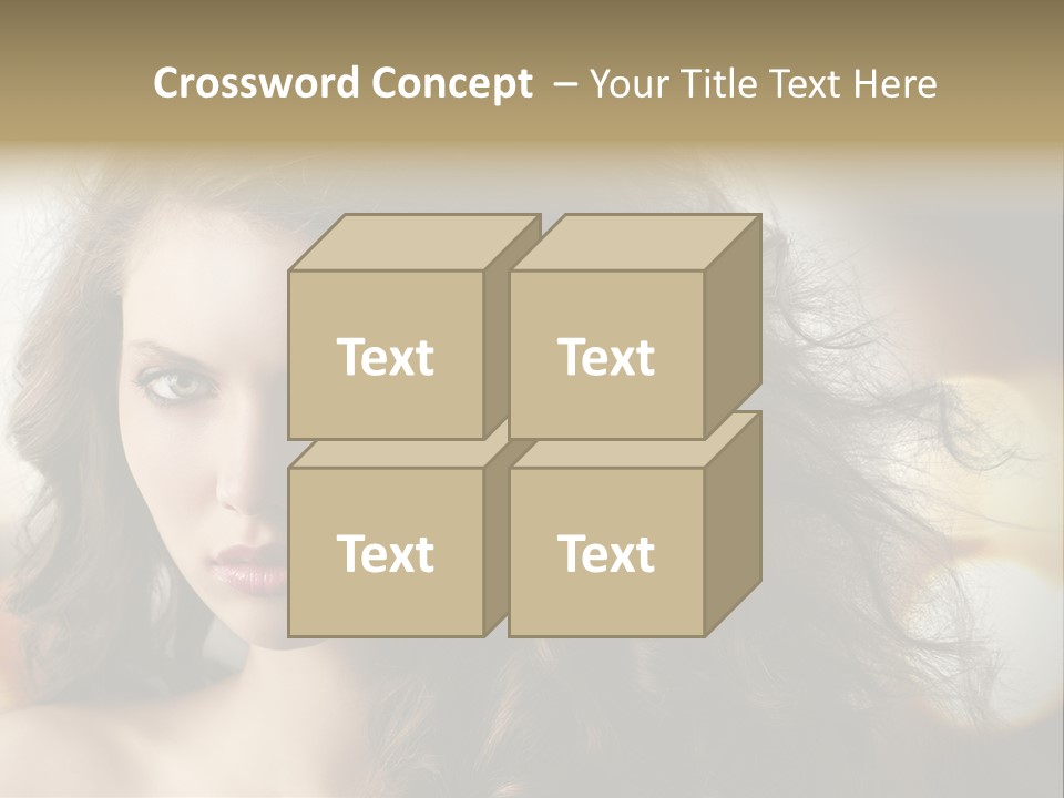 Caucasian Charming Perfection PowerPoint Template