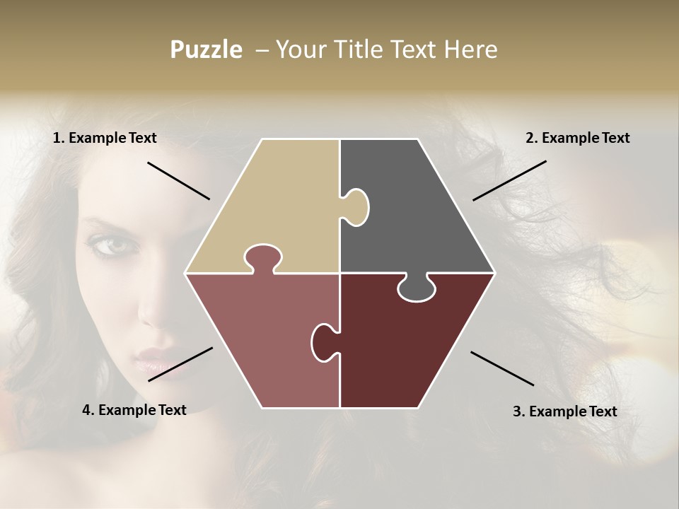 Caucasian Charming Perfection PowerPoint Template