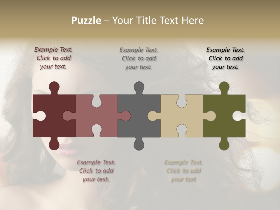 Caucasian Charming Perfection PowerPoint Template