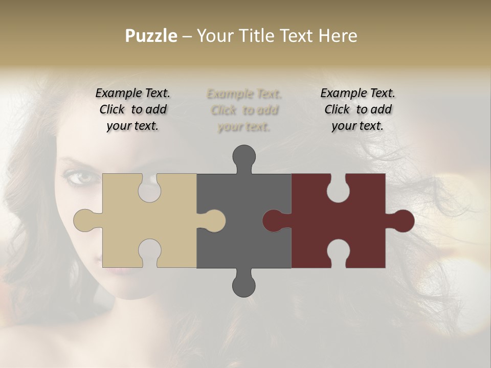 Caucasian Charming Perfection PowerPoint Template