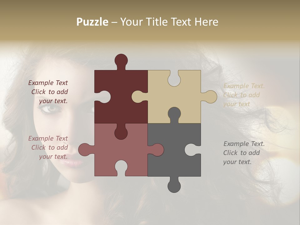 Caucasian Charming Perfection PowerPoint Template