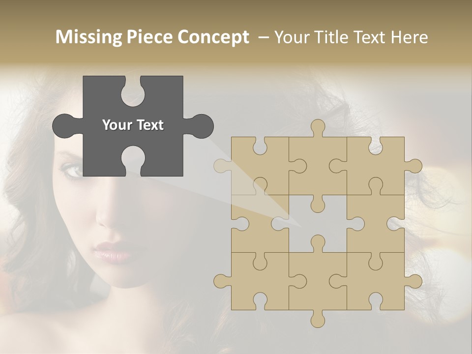 Caucasian Charming Perfection PowerPoint Template