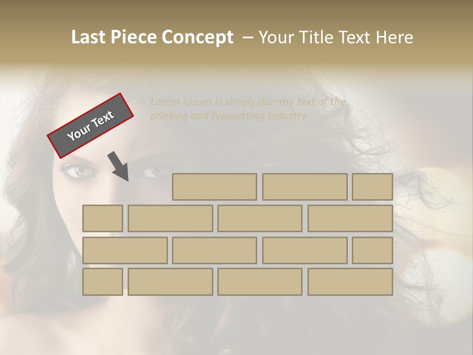 Caucasian Charming Perfection PowerPoint Template