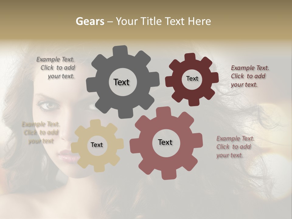 Caucasian Charming Perfection PowerPoint Template