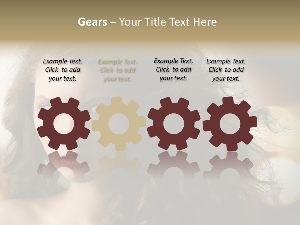 Caucasian Charming Perfection PowerPoint Template