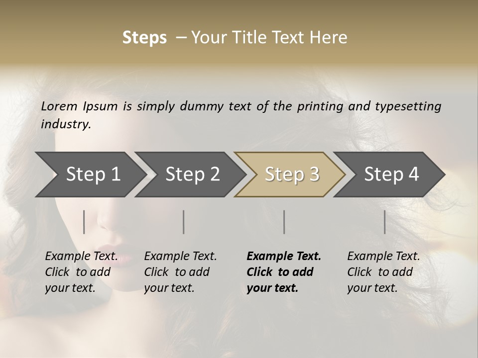 Caucasian Charming Perfection PowerPoint Template