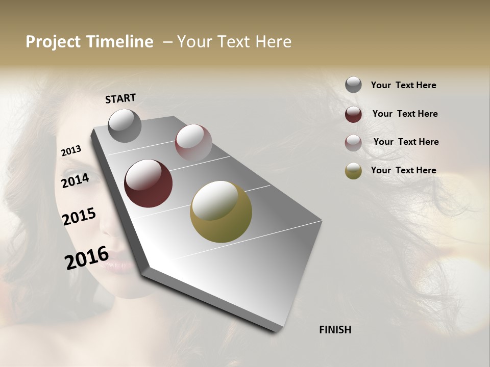 Caucasian Charming Perfection PowerPoint Template