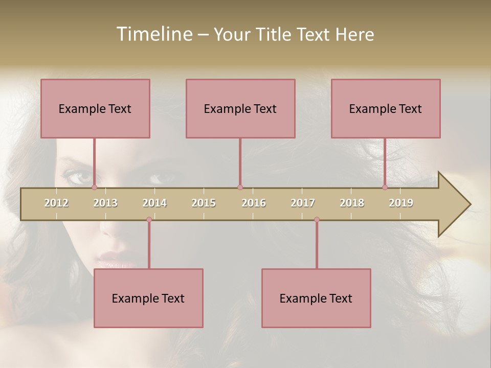 Caucasian Charming Perfection PowerPoint Template