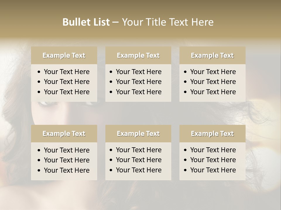 Caucasian Charming Perfection PowerPoint Template