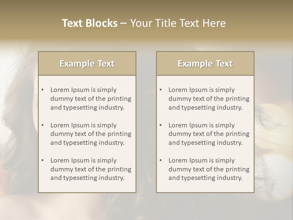 Caucasian Charming Perfection PowerPoint Template
