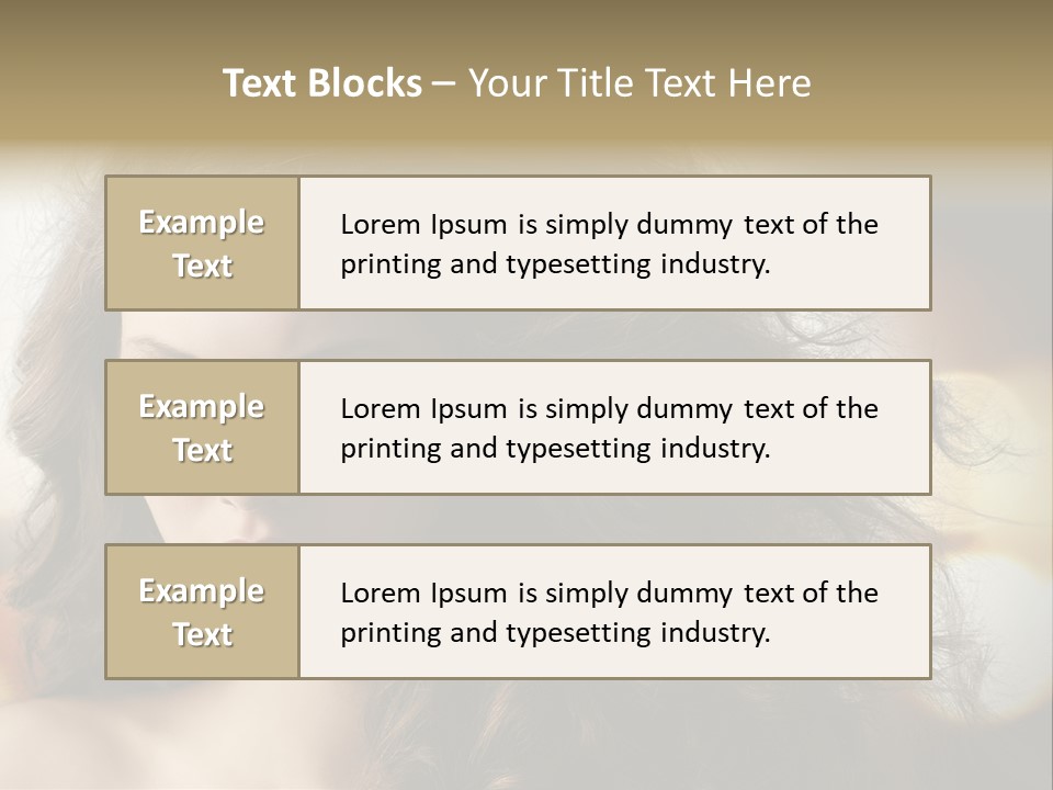 Caucasian Charming Perfection PowerPoint Template