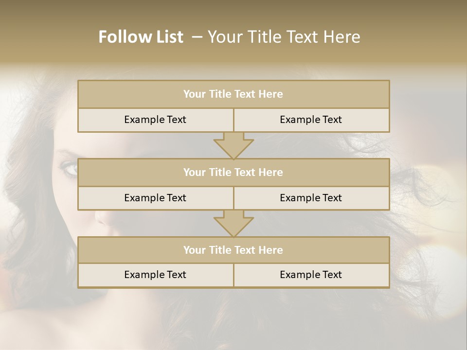 Caucasian Charming Perfection PowerPoint Template