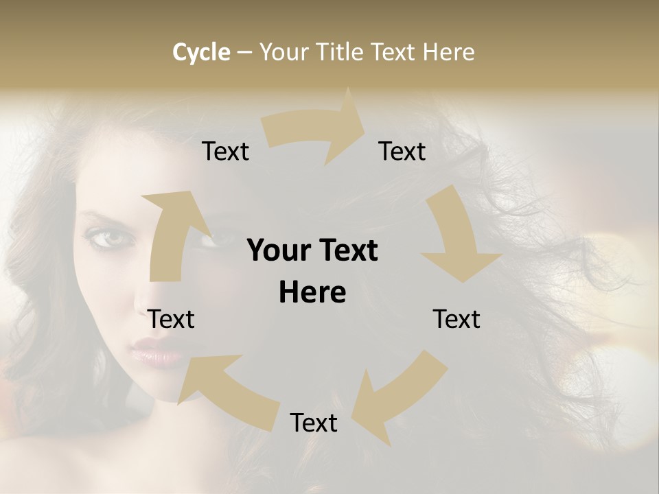 Caucasian Charming Perfection PowerPoint Template