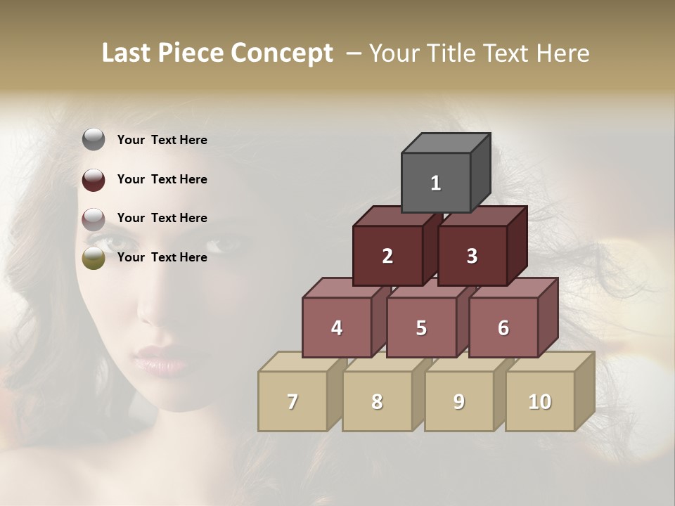 Caucasian Charming Perfection PowerPoint Template