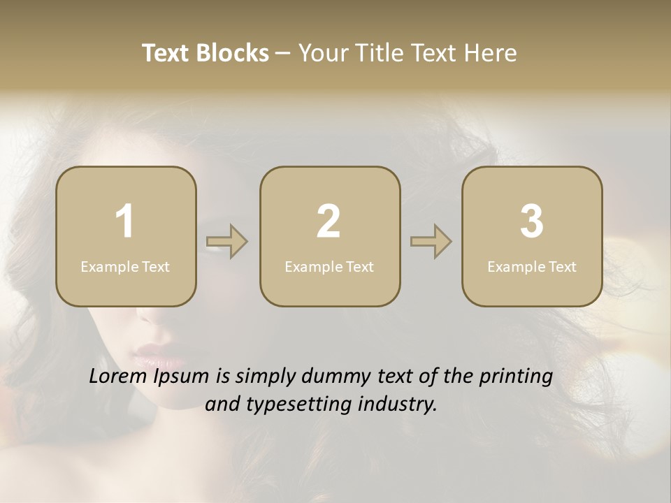 Caucasian Charming Perfection PowerPoint Template