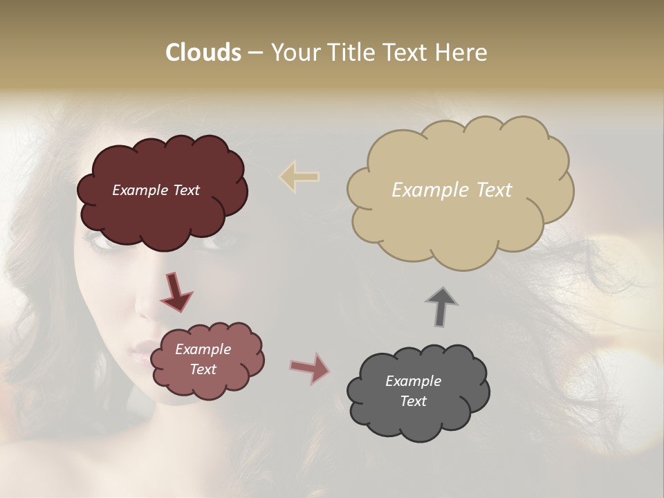 Caucasian Charming Perfection PowerPoint Template