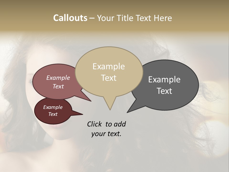 Caucasian Charming Perfection PowerPoint Template
