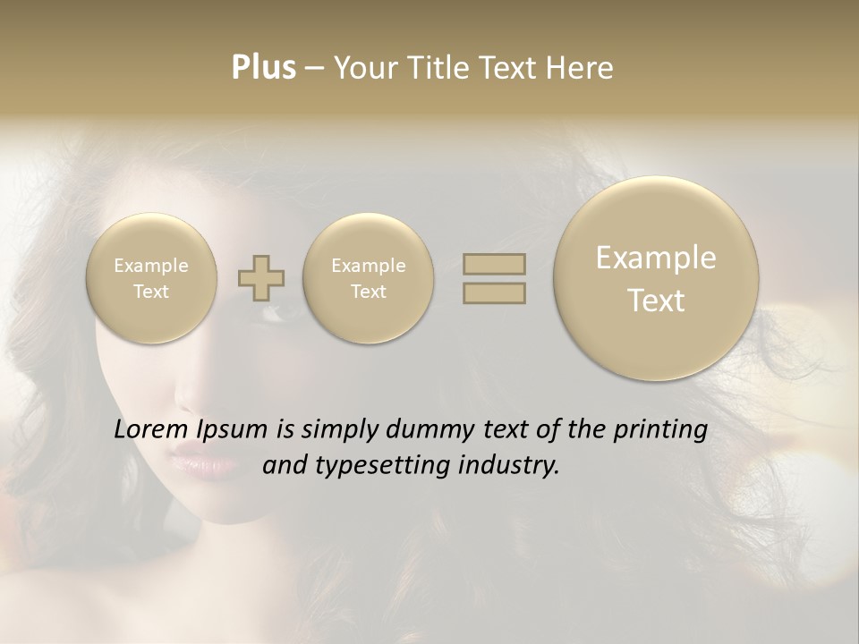 Caucasian Charming Perfection PowerPoint Template