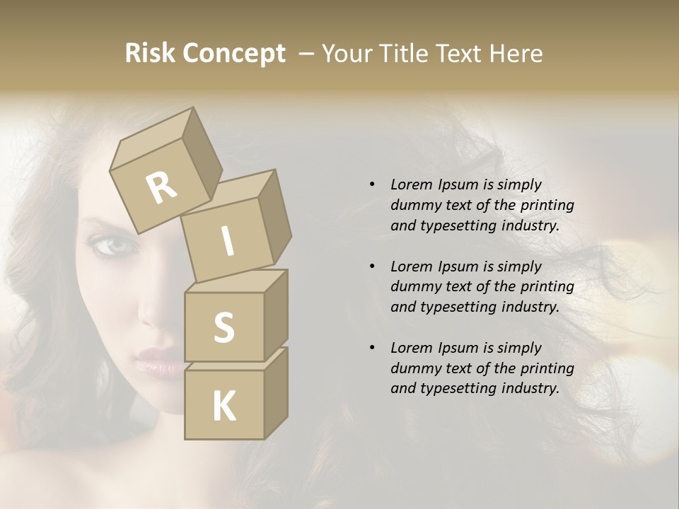 Caucasian Charming Perfection PowerPoint Template