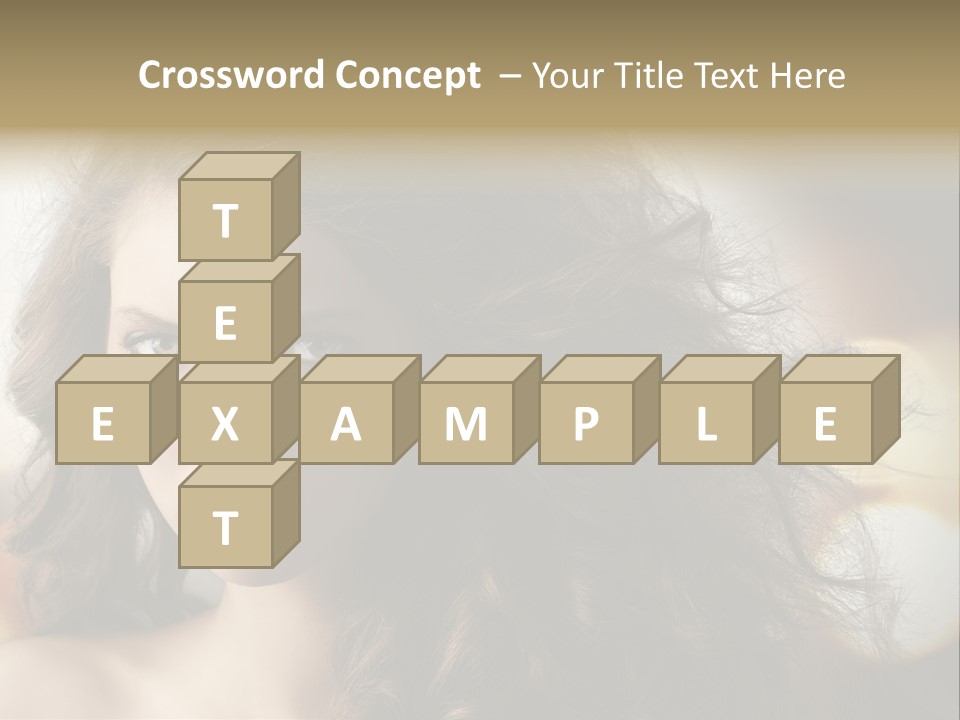 Caucasian Charming Perfection PowerPoint Template