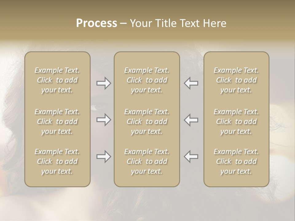 Caucasian Charming Perfection PowerPoint Template