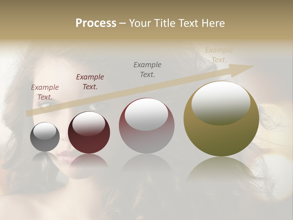 Caucasian Charming Perfection PowerPoint Template