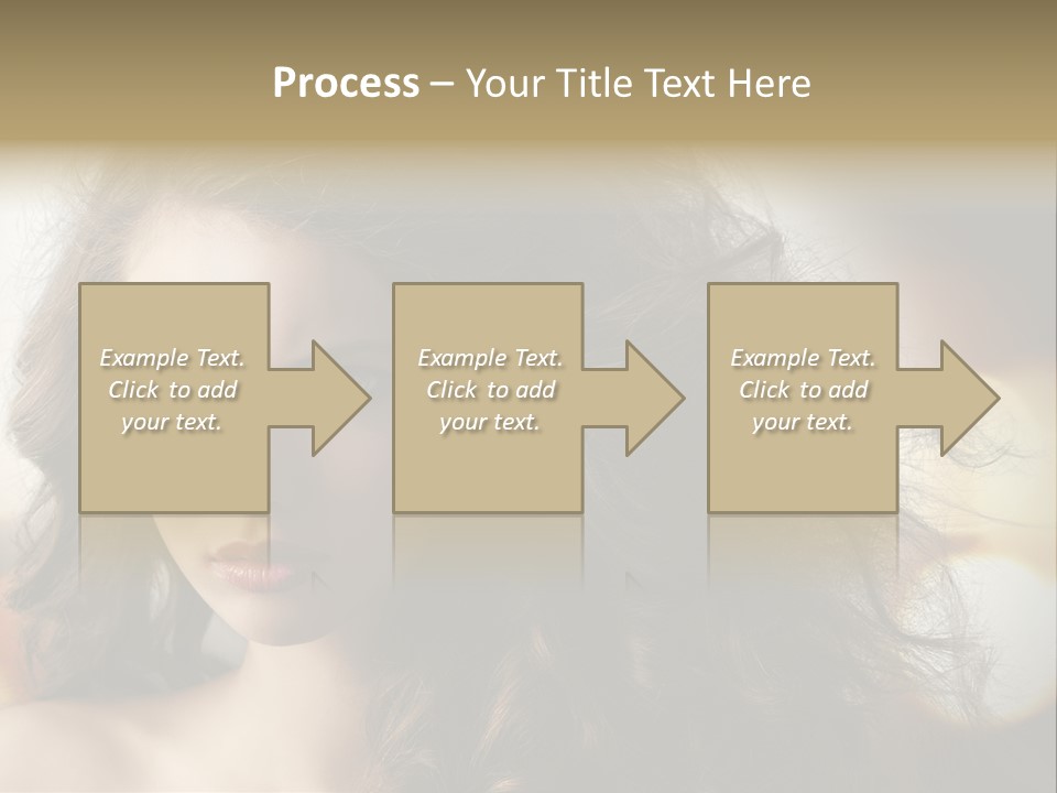Caucasian Charming Perfection PowerPoint Template