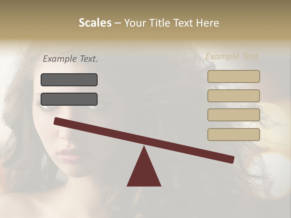 Caucasian Charming Perfection PowerPoint Template
