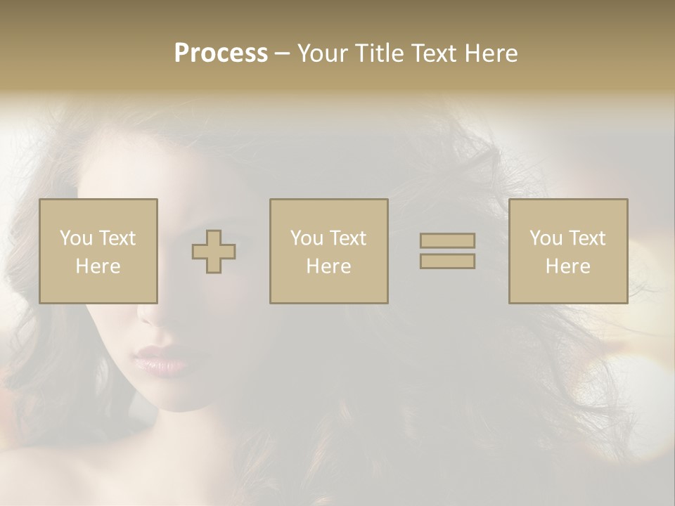 Caucasian Charming Perfection PowerPoint Template